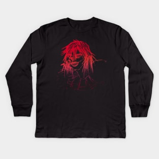 Laughing Jack the Clown Creepypasta Fanart Kids Long Sleeve T-Shirt